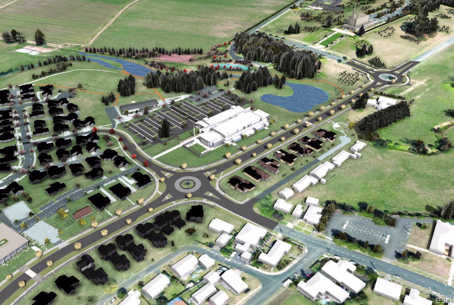 Mansergh Graham Landscape Architects 3D Interactive Modelling - Temple View 3D