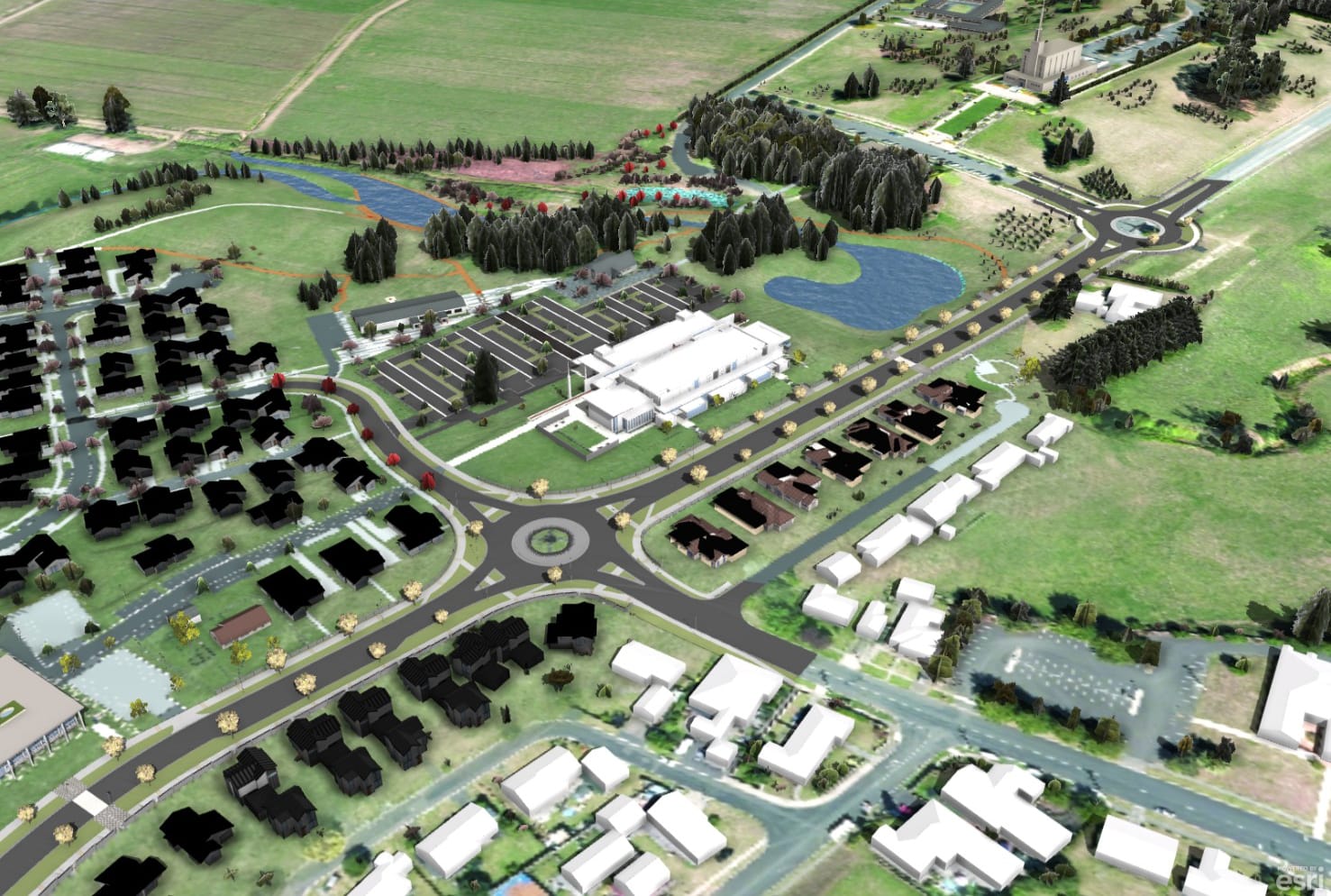 Mansergh Graham Landscape Architects 3D Interactive Modelling - Temple View 3D